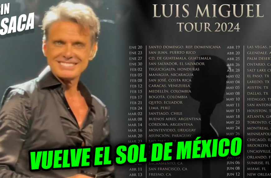 Luis Miguel volverá a El Salvador en su tour 2024