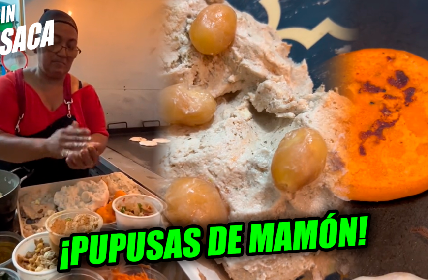 Pupusería en Nejapa se hace viral por vender pupusas con masa de mamón