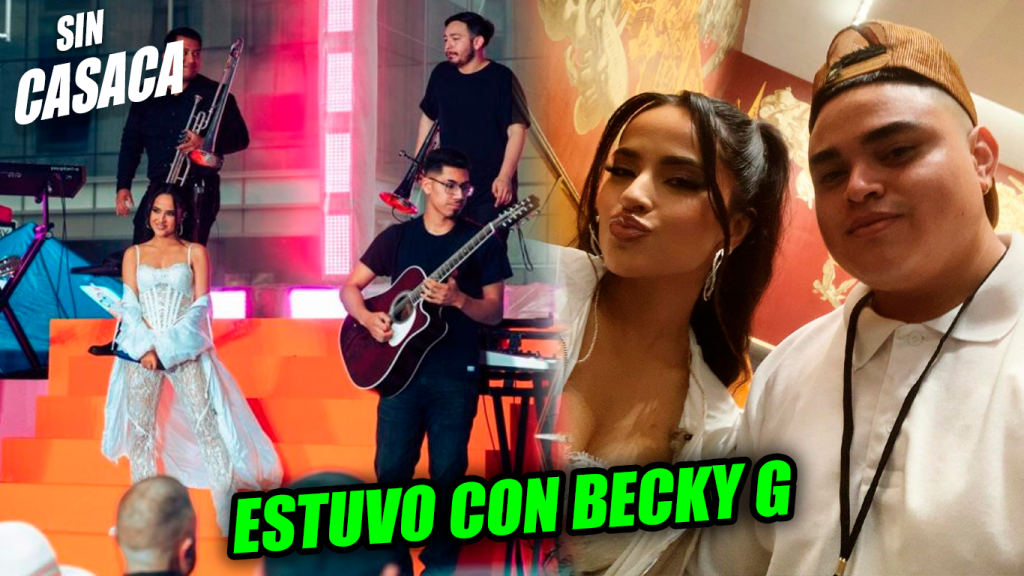 Artista cuscatleco demostró su talento durante presentación en vivo de Becky G