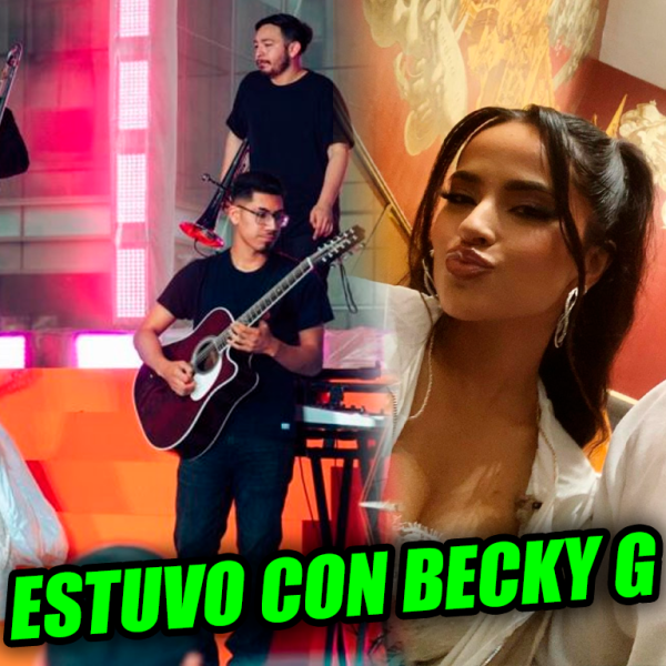 Artista cuscatleco demostró su talento durante presentación en vivo de Becky G