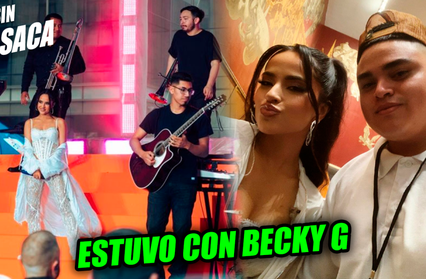 Artista cuscatleco demostró su talento durante presentación en vivo de Becky G