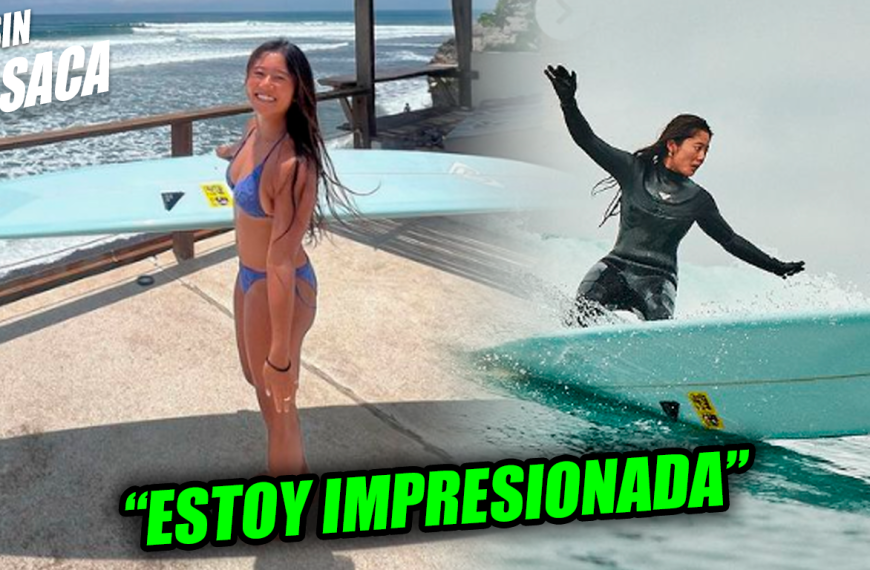 Reconocida surfista japonesa confiesa su amor por las playas de El Salvador