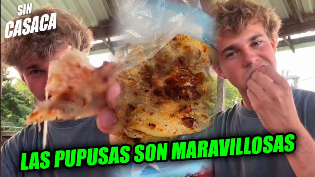 Famoso influencer español probó las pupusas por primera vez y así fue…