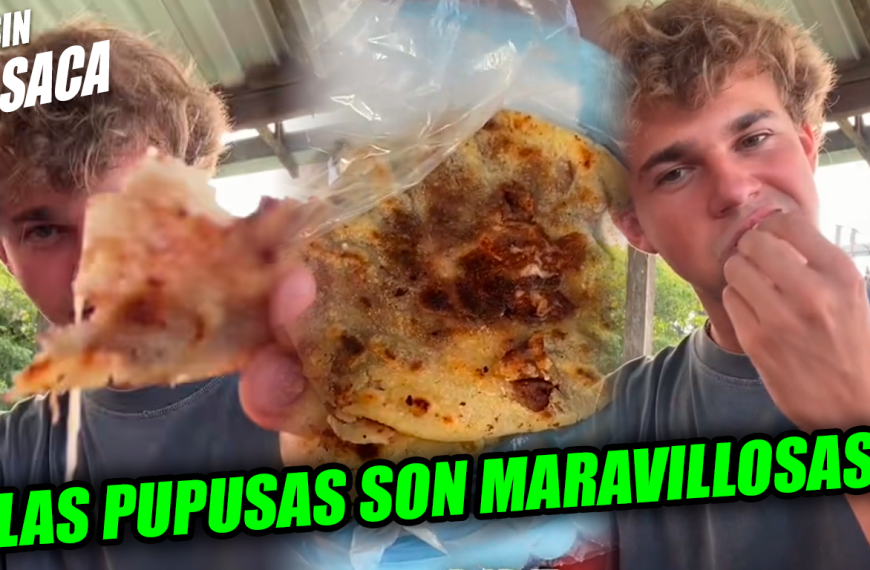 Famoso influencer español probó las pupusas por primera vez y así fue su reacción