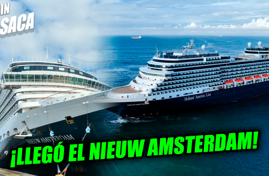 Llega a El Salvador el crucero Nieuw Amsterdam con más de 2,800 turistas extranjeros