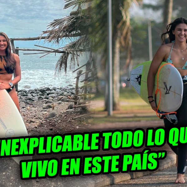 Surfista viajó desde Brasil a El Salvador para conocer las encantadoras olas del…