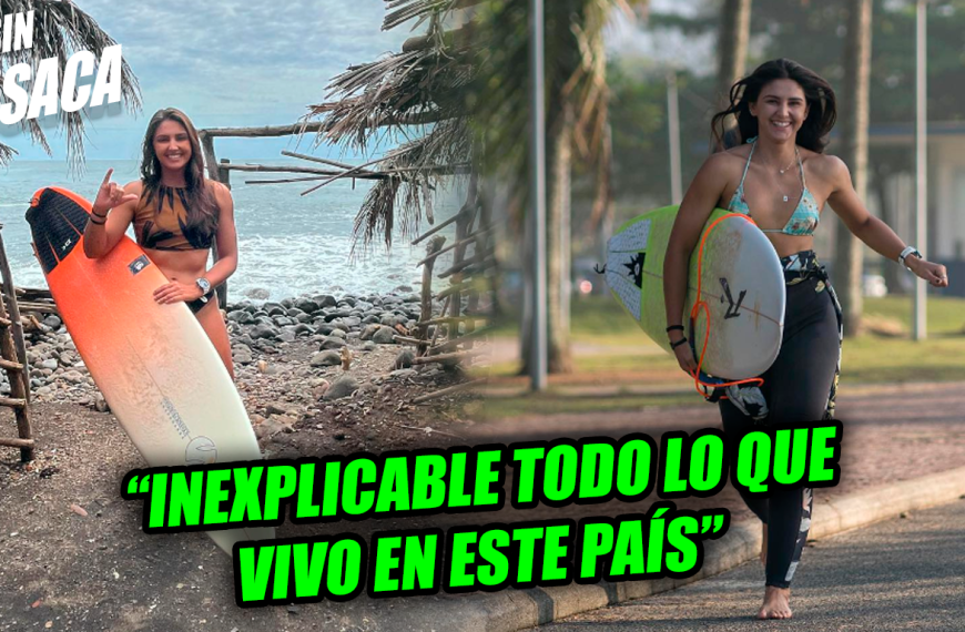 Surfista viajó desde Brasil a El Salvador para conocer las encantadoras olas del pulgarcito  