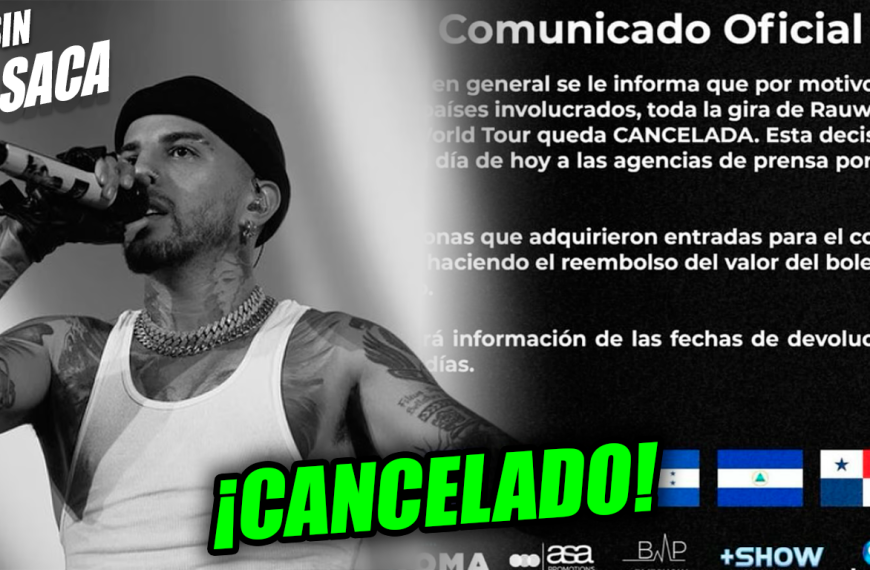 Cancelan concierto de Rauw Alejandro en El Salvador