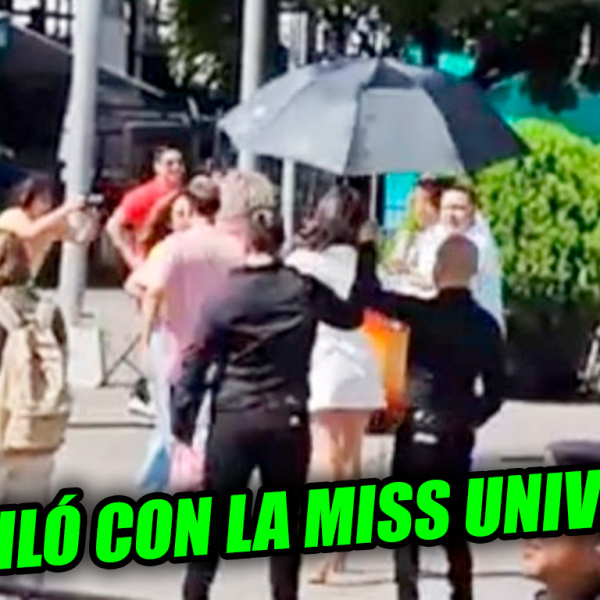 Yajaira bailó con la Miss Universo en pleno parque Libertad