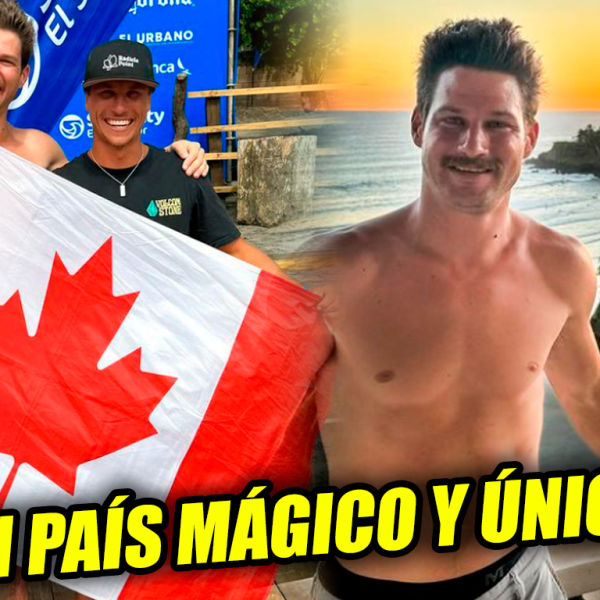 Turista canadiense expresa su amor por las playas y olas de El Salvador 