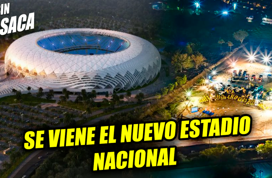 Presi Nayib Bukele coloca la primera piedra del nuevo Estadio Nacional de El Salvador