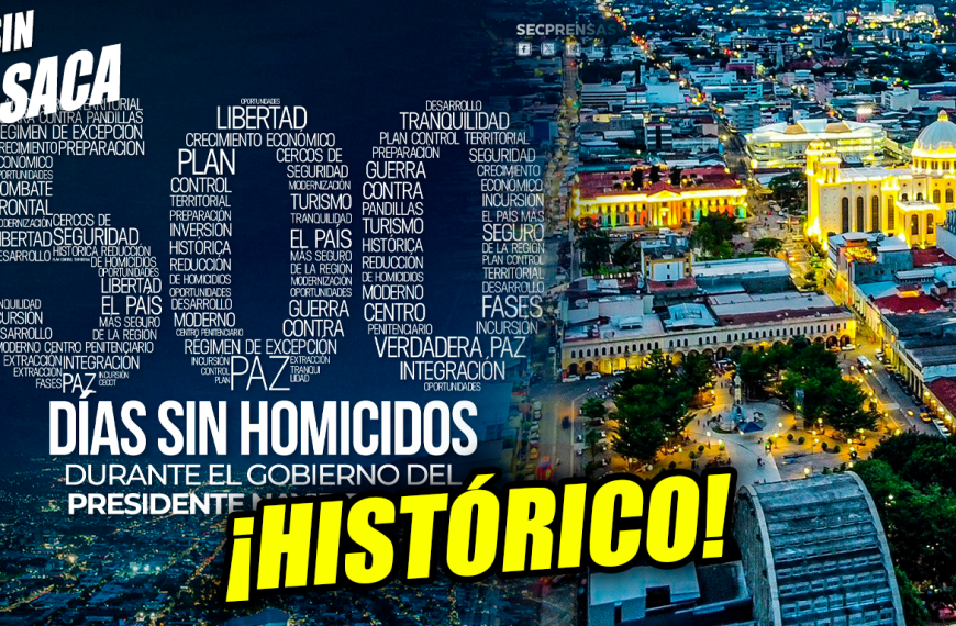 ¡Histórico! El Salvador llega a los 500 días sin homicidios